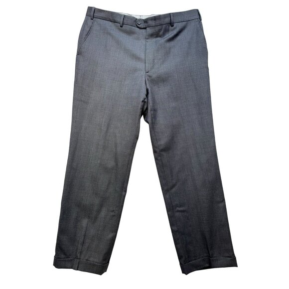 Linea Naturale Luxe Mens Wool Dress Pants 38 Gray Made In Italy - Picture 1 of 14